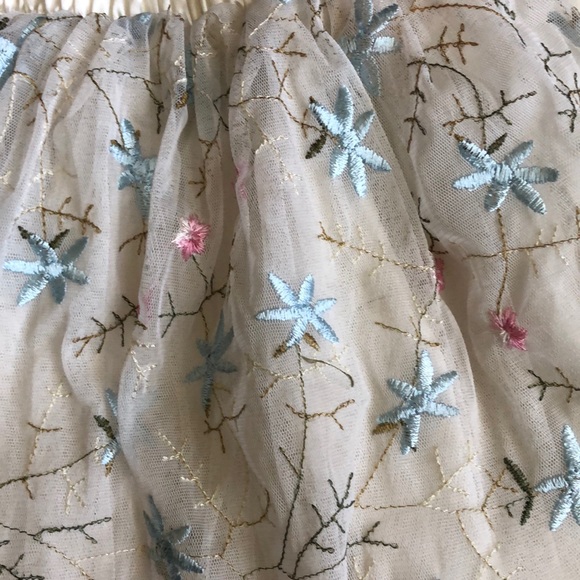 Girls’ Tutu with Embroidered Flowers - Picture 4 of 10